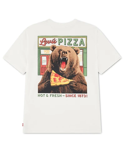 Levi's Boys' 8-20 Pizza Loving Bear T-Shirt