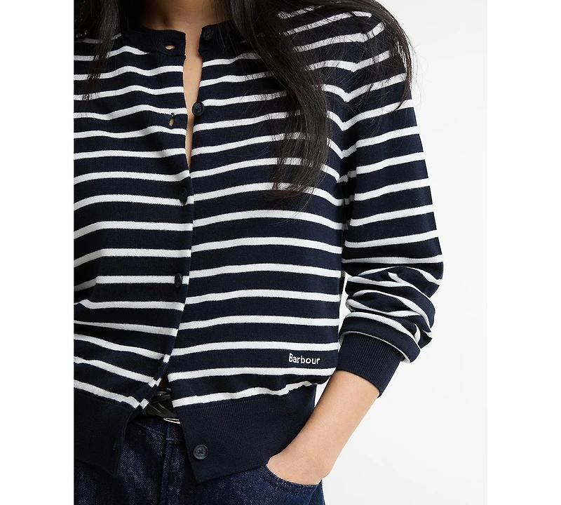 barbour baiton knitted cardigan