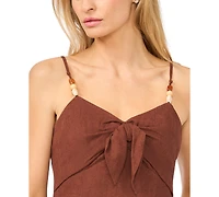CeCe Women's Sleeveless V-Neck Tank Midi Dress