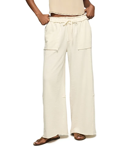 Lucky Brand Women's Fleece Wide-Leg Pants
