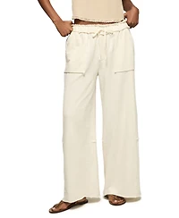 Lucky Brand Women's Fleece Wide-Leg Pants