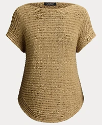 Lauren Ralph Women's Boat Neck Dropped Shoulder Sweater