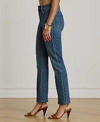 Lauren Ralph Women's High-Rise Slim-Fit Straight Jeans