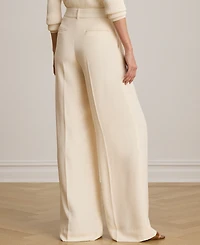 Lauren Ralph Petite High-Rise Wide-Leg Dress Pants