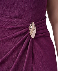 Jessica Howard Plus Short-Sleeve Boat Neck Dress