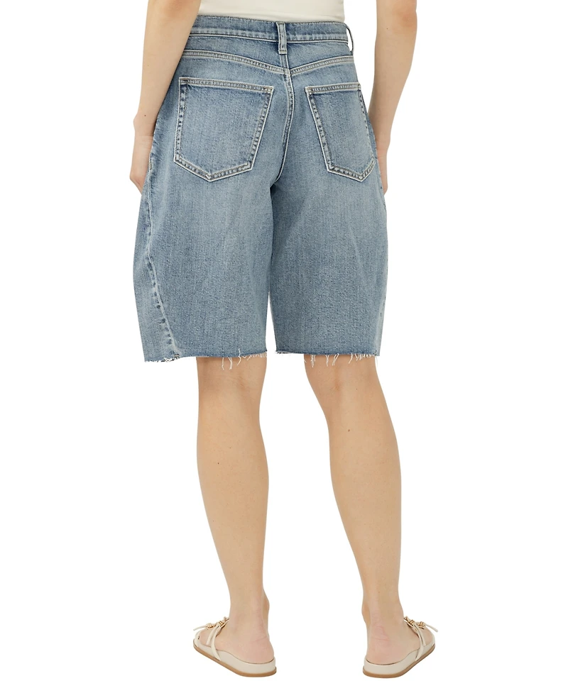 Silver Jeans Co. Women's Barrel Mid Rise Shorts