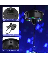 Yescom 12" Disco Mirror Ball Rgb Spotlight Rotating Motor Kit for Party Events