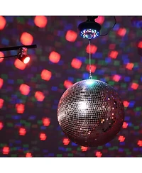 Yescom 16" Large Disco Ball with Motor and Light 6RPM Rotator And 3W Rgb Spotlight for 70s 80s Party Dj Bands Club Wedding Event Studio