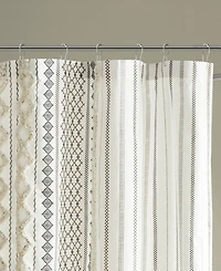 Ink+Ivy Imani Stripe Chenille Shower Curtain, 72" x 84"