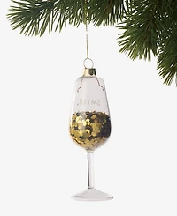 Holiday Lane Foodie Collection Sequin Wine Glass Ornament, Exclusively at Macy's