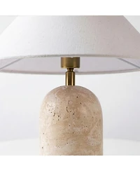 Brightech Sansa Stone Led Table Lamp with Dimmer (13")