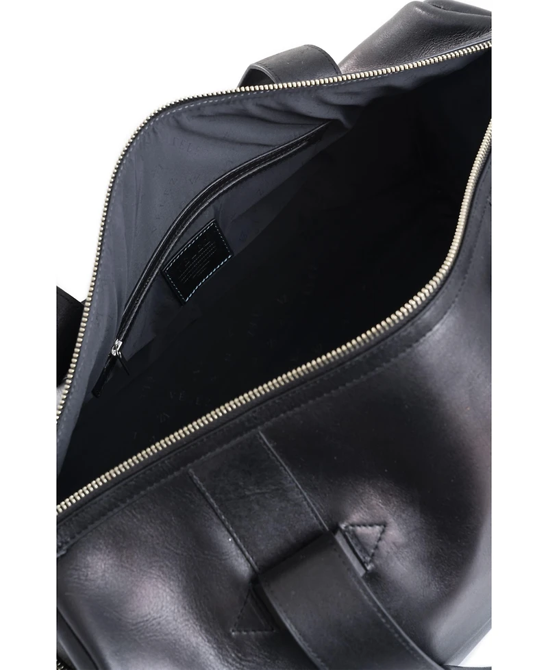 Velez Leather Duffle Bag Aged Effect