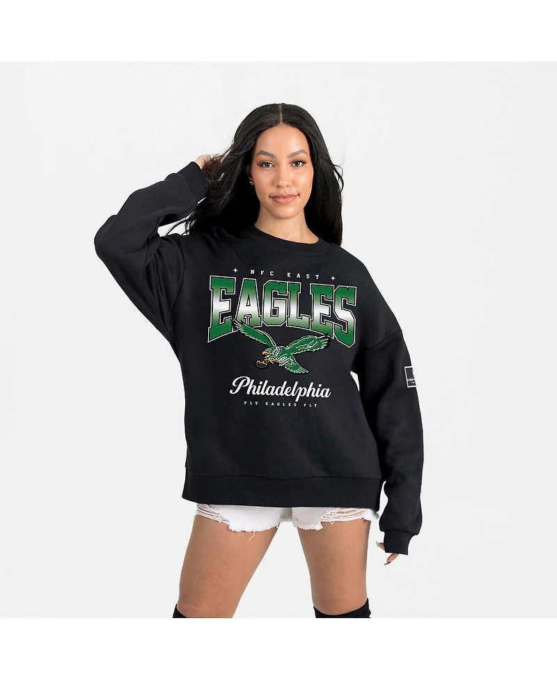 Gameday Couture Women's Black Philadelphia Eagles Powerhouse Play Premium Fleece Sweatshirt