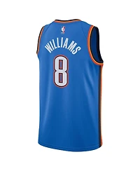 Nike Men's and Women's Jalen Williams Blue Oklahoma City Thunder Swingman Jersey - Icon Edition