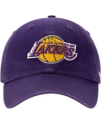 '47 Brand Men's Purple Los Angeles Lakers Core Logo Clean Up Adjustable Hat