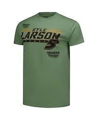 Classic Ink Usa Men's Hunter Green Kyle Larson Crewneck T-Shirt