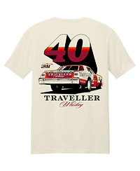 Classic Ink Usa Men's Cream Justin Allgaier Traveler Whiskey T-Shirt