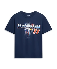 Joe Gibbs Racing Team Collection Men's Navy Denny Hamlin 11 Debt Relief T-Shirt