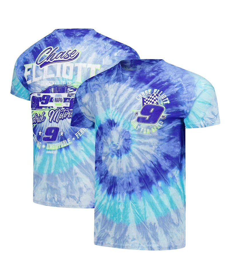 Classic Ink Usa Men's Royal Chase Elliott Tie-Dye T-Shirt
