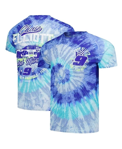Classic Ink Usa Men's Royal Chase Elliott Tie-Dye T-Shirt