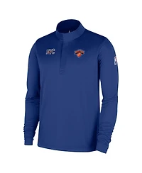 Nike Men's Blue New York Knicks 2025/26 City Edition Remix Authentic Coaches Dri-fit Half-Zip Sweatshirt