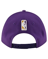 New Era Men's Purple Los Angeles Lakers 9FORTY Stock M-Crown Adjustable Hat