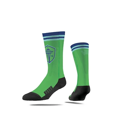 Strideline Men's and Women's Seattle Sounders Fc Jersey Hook Premium Crew Socks