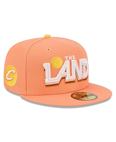 New Era Men's Orange Cleveland Cavaliers 2025/26 City Edition 59FIFTY Fitted Hat
