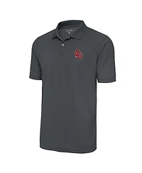 Antigua Men's Anthracite Oklahoma Sooners Legacy Pique Polo Shirt