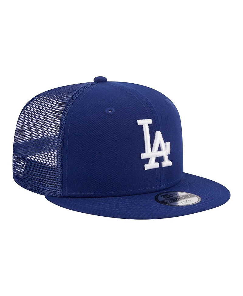 New Era Big Boys and Girls Royal Los Angeles Dodgers 9FIFTY Trucker Snapback Hat