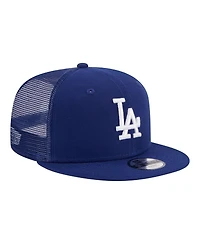 New Era Big Boys and Girls Royal Los Angeles Dodgers 9FIFTY Trucker Snapback Hat