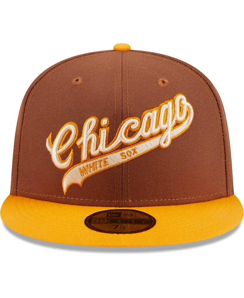 New Era Men's Brown Chicago White Sox Tiramisu 59FIFTY Fitted Hat