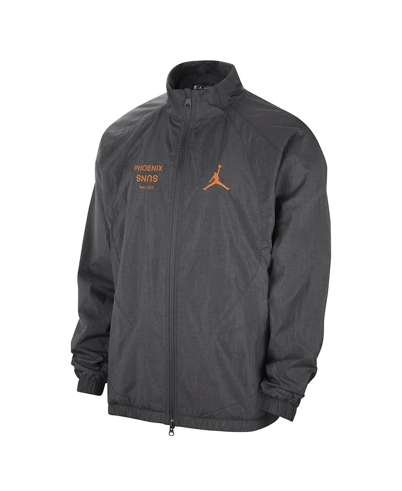 Jordan Men's Gray Phoenix Suns Courtside Statement Edition Jumpman Jam Full-Zip Jacket