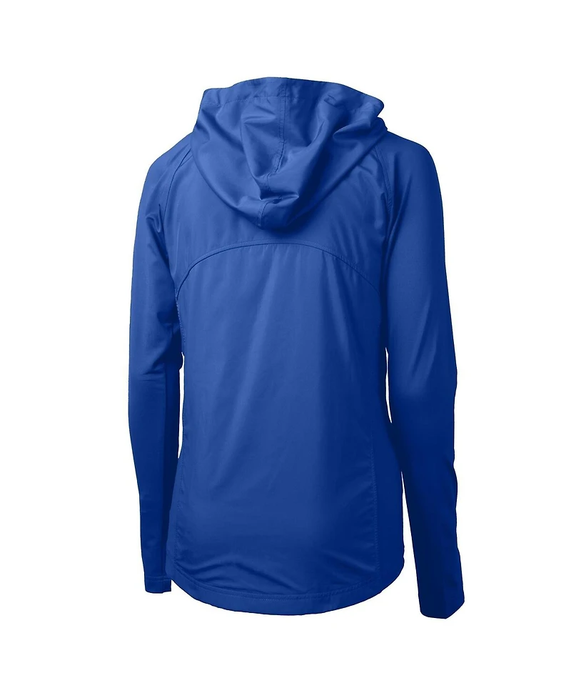 Cutter & Buck Women's Royal Seattle Mariners Adapt Eco Knit Hybrid Full-Zip Hoodie