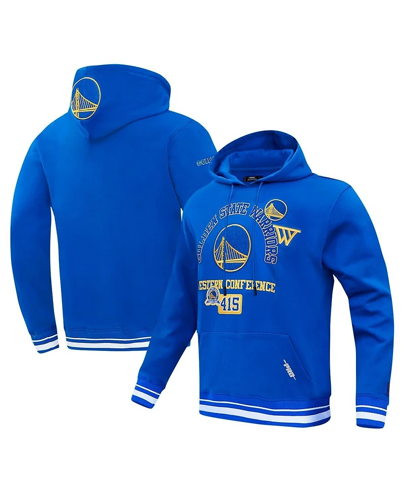 Pro Standard Men's Royal Golden State Warriors Area Code Pullover Hoodie