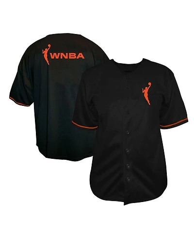 Fanatics Men's Black Wnba Big & Tall Full-Button Fashion Jersey