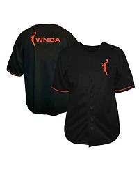 Fanatics Men's Black Wnba Big & Tall Full-Button Fashion Jersey