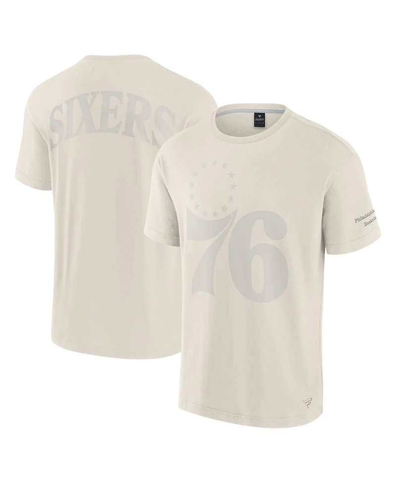 Fanatics Men's Cream Philadelphia 76ers Elements Iconic T-Shirt