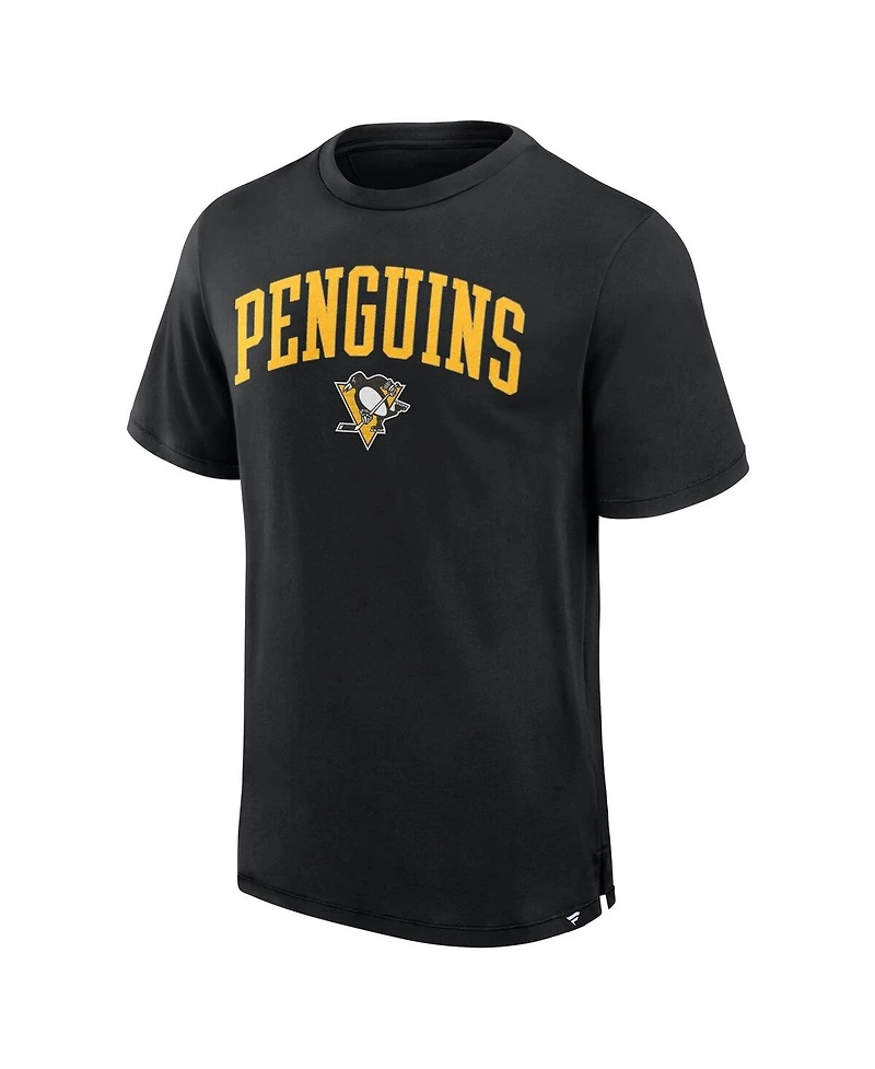 Fanatics Men's Black Pittsburgh Penguins Elevated Pima T-Shirt