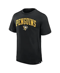 Fanatics Men's Black Pittsburgh Penguins Elevated Pima T-Shirt