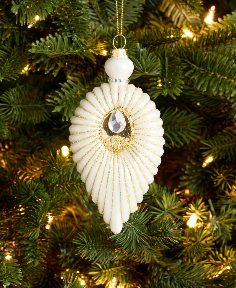 Holiday Lane Blessed Embellished Shell Ornament, Macy's Exclusive
