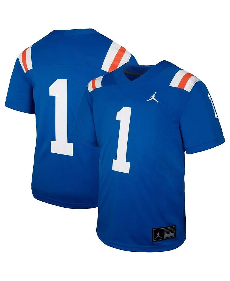 Jordan Big Boys and Girls 1 Royal Florida Gators Alternate Football Game Jersey