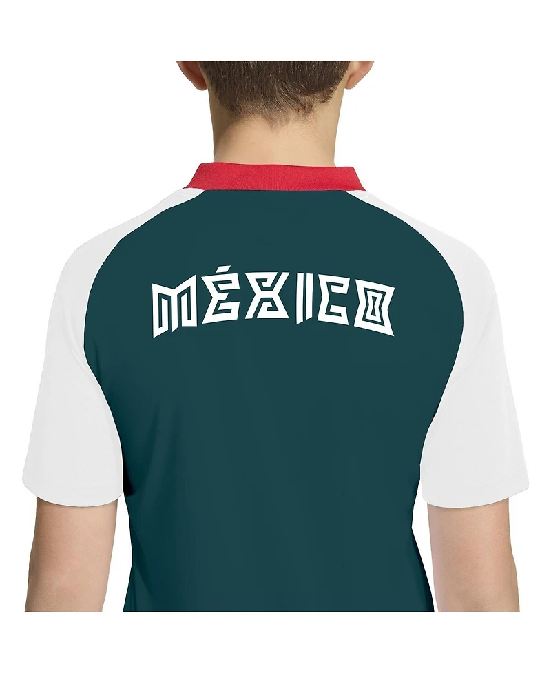Adidas Big Boys and Girls White Mexico National Team 2026 Pre-Match Jersey