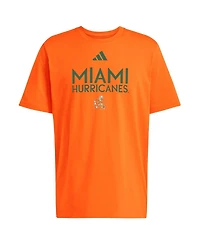 Adidas Men's Orange Miami Hurricanes In-Season Fresh T-Shirt