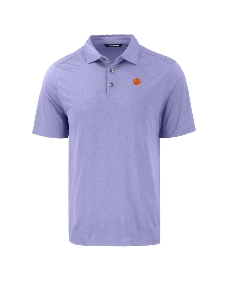 Cutter & Buck Men's Purple Clemson Tigers Coastline Epic Comfort Eco Polo Shirt