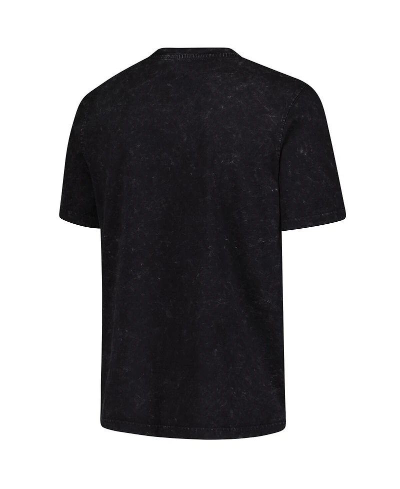 Sportiqe Men's and Women's Black Dallas Wings Rock Roll Collection Angus Mineral Wash T-Shirt