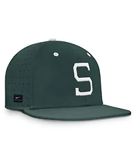 Nike Men's Green Michigan State Spartans Dugout True Dri-fit Fitted Hat