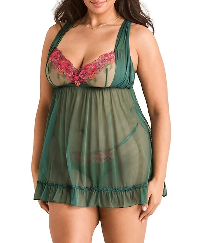 Adore Me Plus Kailani Babydoll Lingerie