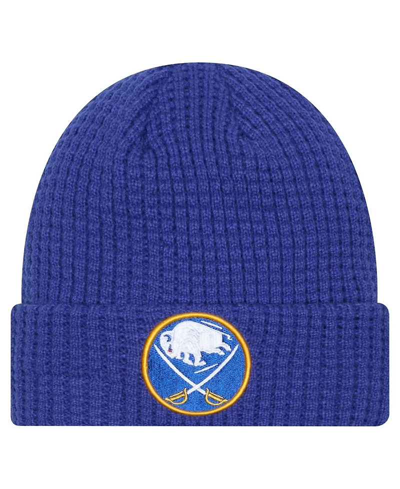 New Era Men's Royal Buffalo Sabres Waffle Cuffed Knit Hat