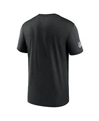 Nike Men's Black Detroit Lions Sideline Legend Small Logo Dri-fit T-Shirt